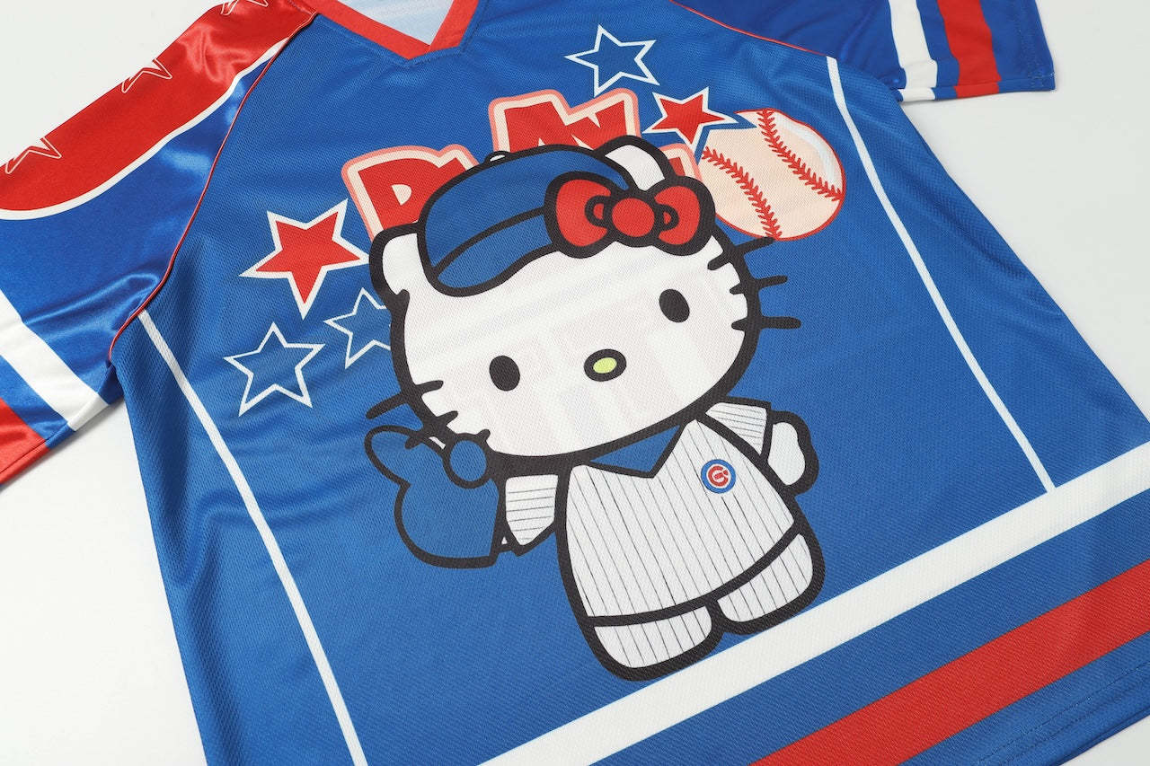 HK Cute Baseball Jersey Shirts Sports Uniform Summer Loose Short Sleeve Tops T-Shirts 02250502