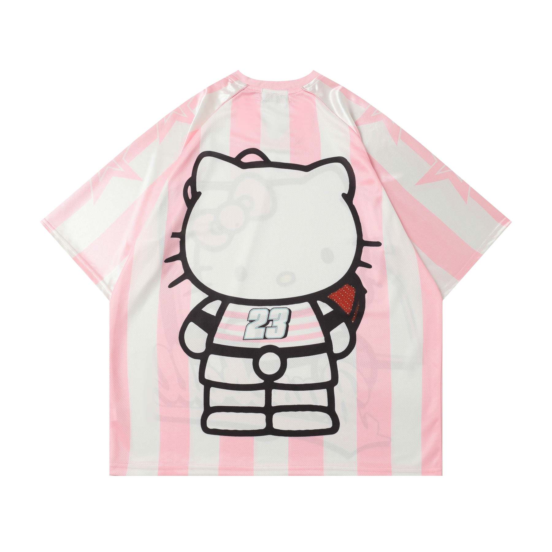 HK Cute Baseball Jersey Shirts Sports Uniform Summer Loose Short Sleeve Tops T-Shirts 02250502