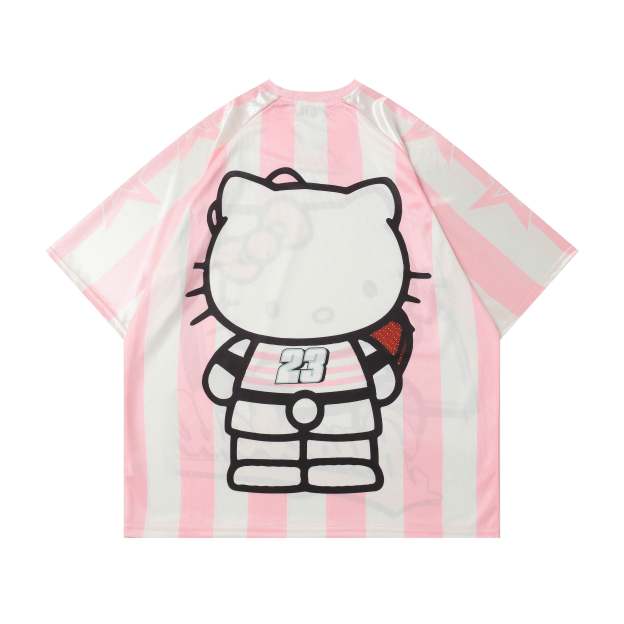 HK Cute Baseball Jersey Shirts Sports Uniform Summer Loose Short Sleeve Tops T-Shirts 02250502