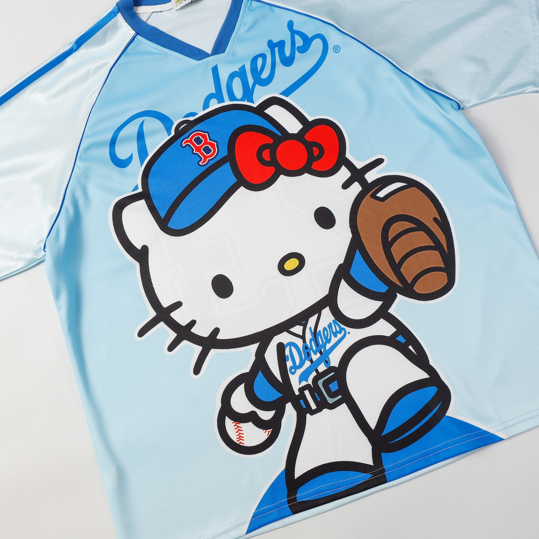 HK Cute Baseball Jersey Shirts Sports Uniform Summer Loose Short Sleeve Tops T-Shirts 02250502