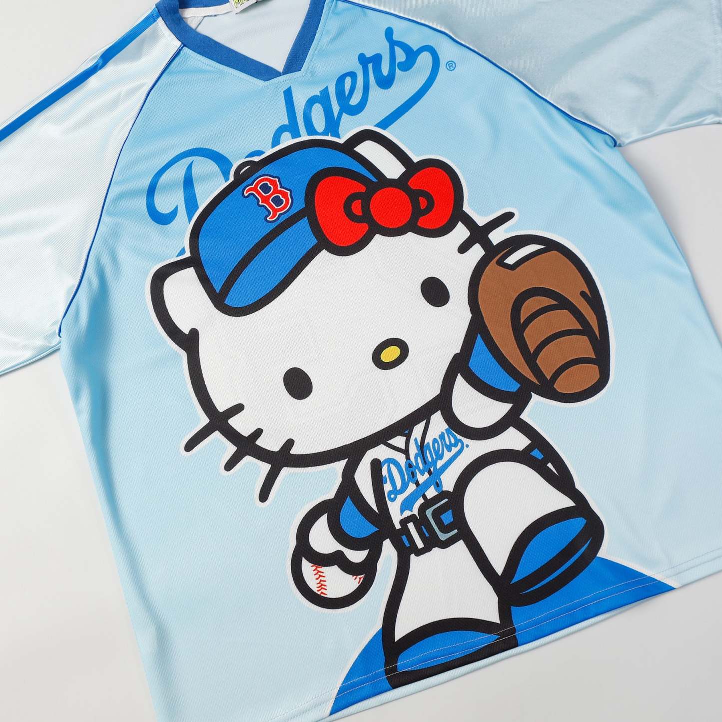 HK Cute Baseball Jersey Shirts Sports Uniform Summer Loose Short Sleeve Tops T-Shirts 02250502