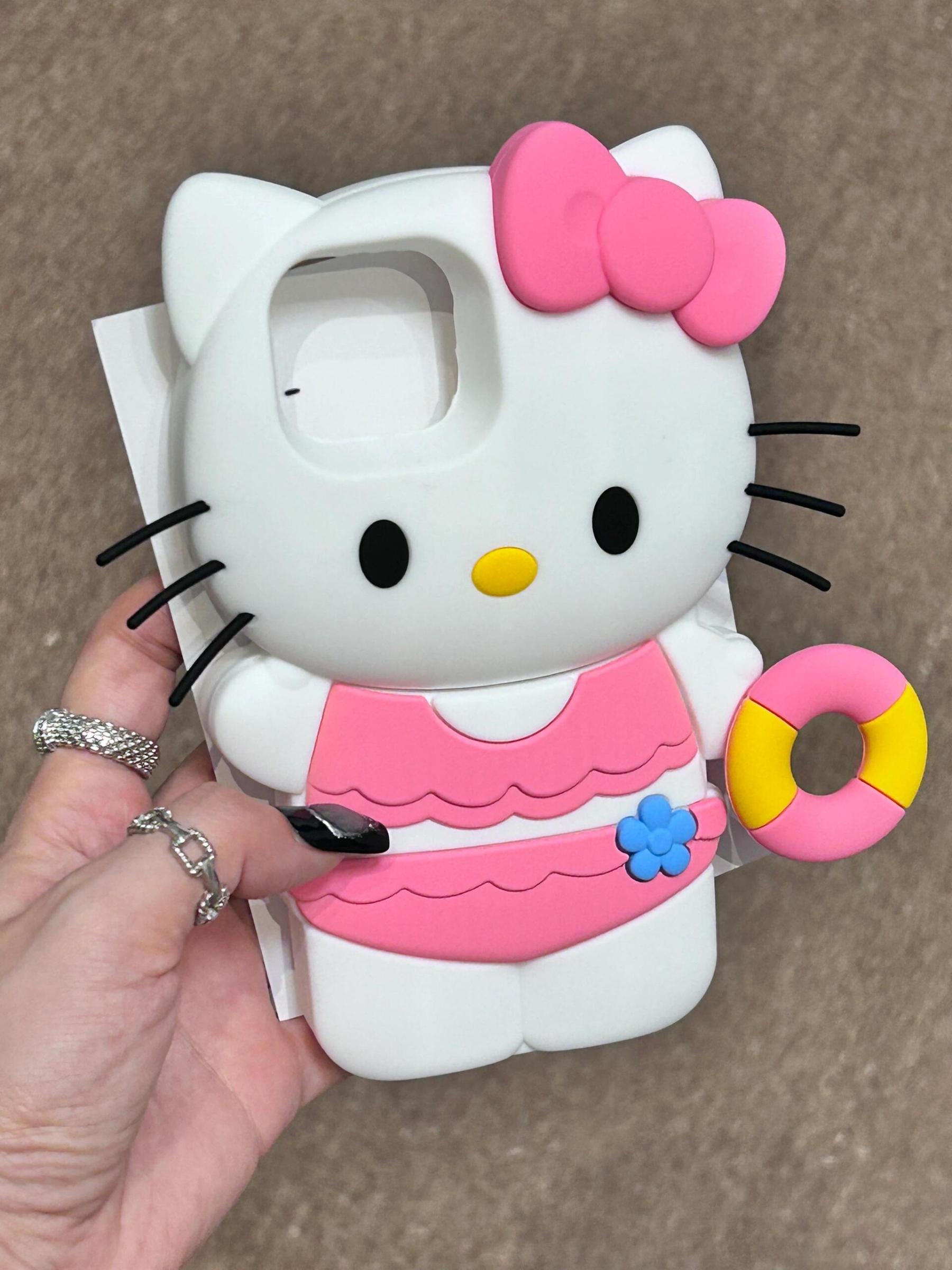 HK Bikini Swimming Circle Shape Silicone Cute Kawaii Phone Case