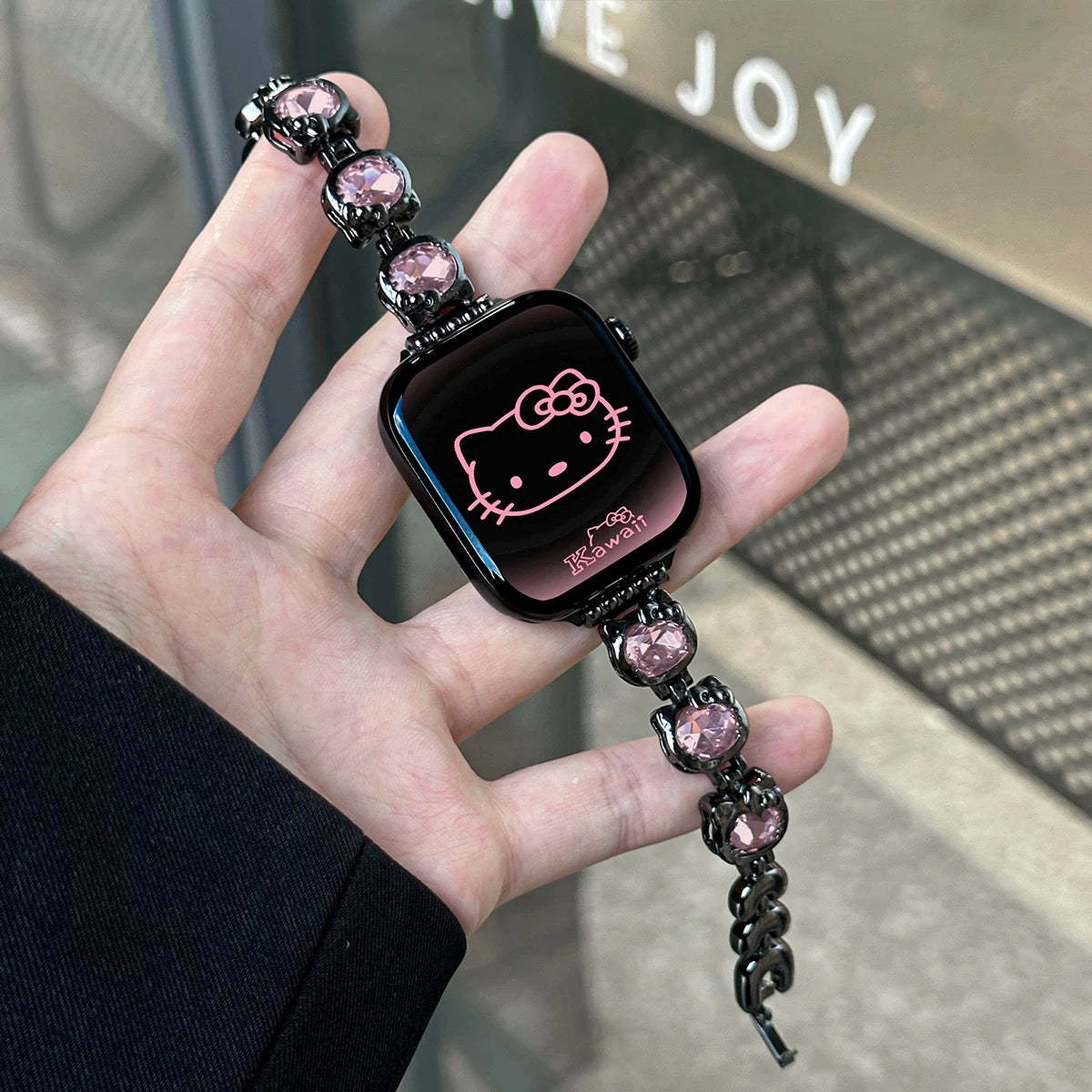 HK Shape Rhinestone Apple Watch Band Jewelry Metal Strap Bands  for Apple Watch Series