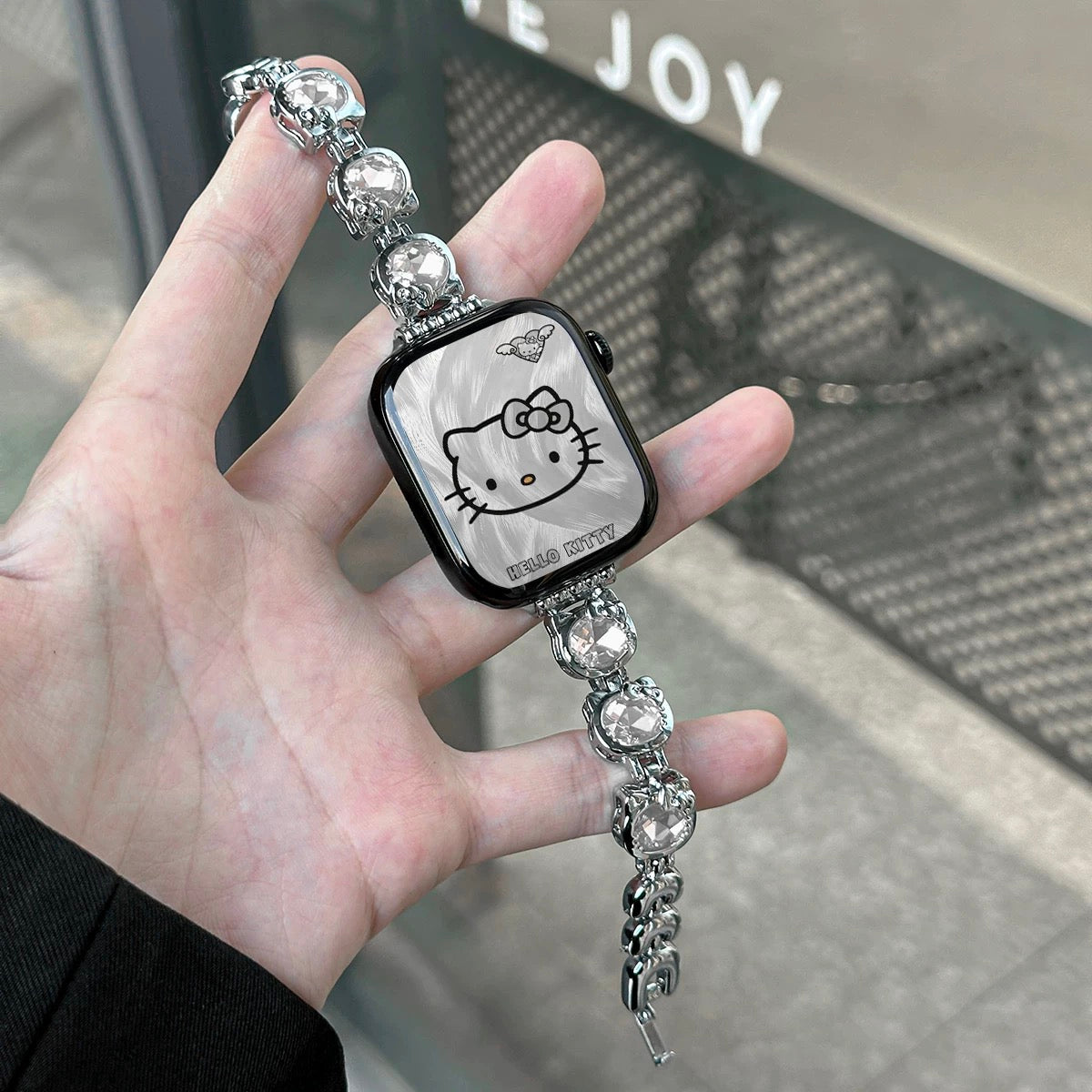 HK Shape Rhinestone Apple Watch Band Jewelry Metal Strap Bands  for Apple Watch Series