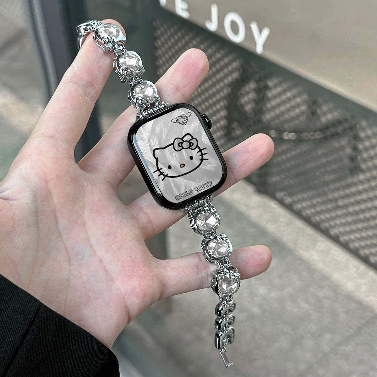 HK Shape Rhinestone Apple Watch Band Jewelry Metal Strap Bands  for Apple Watch Series