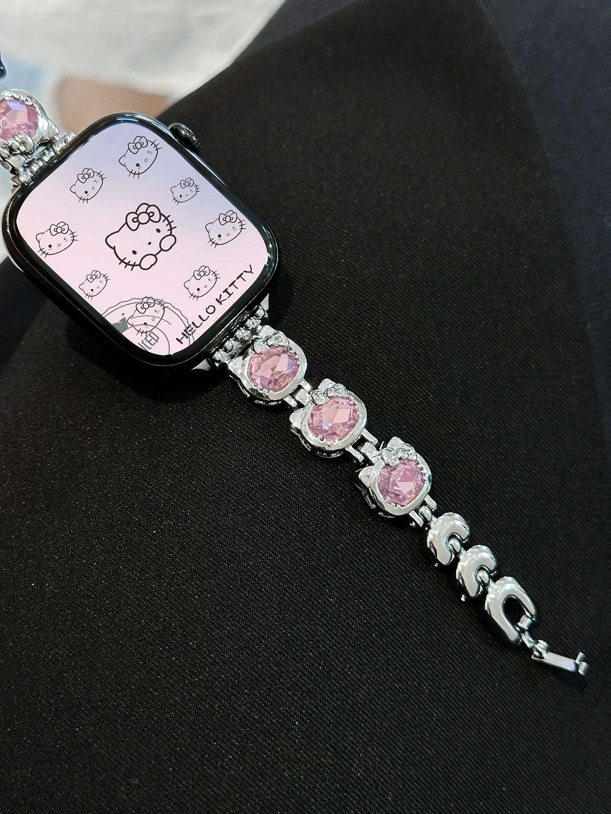 HK Shape Rhinestone Apple Watch Band Jewelry Metal Strap Bands  for Apple Watch Series