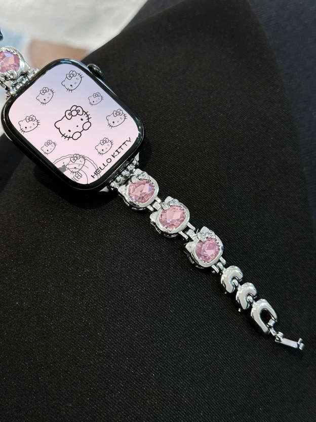 HK Shape Rhinestone Apple Watch Band Jewelry Metal Strap Bands  for Apple Watch Series