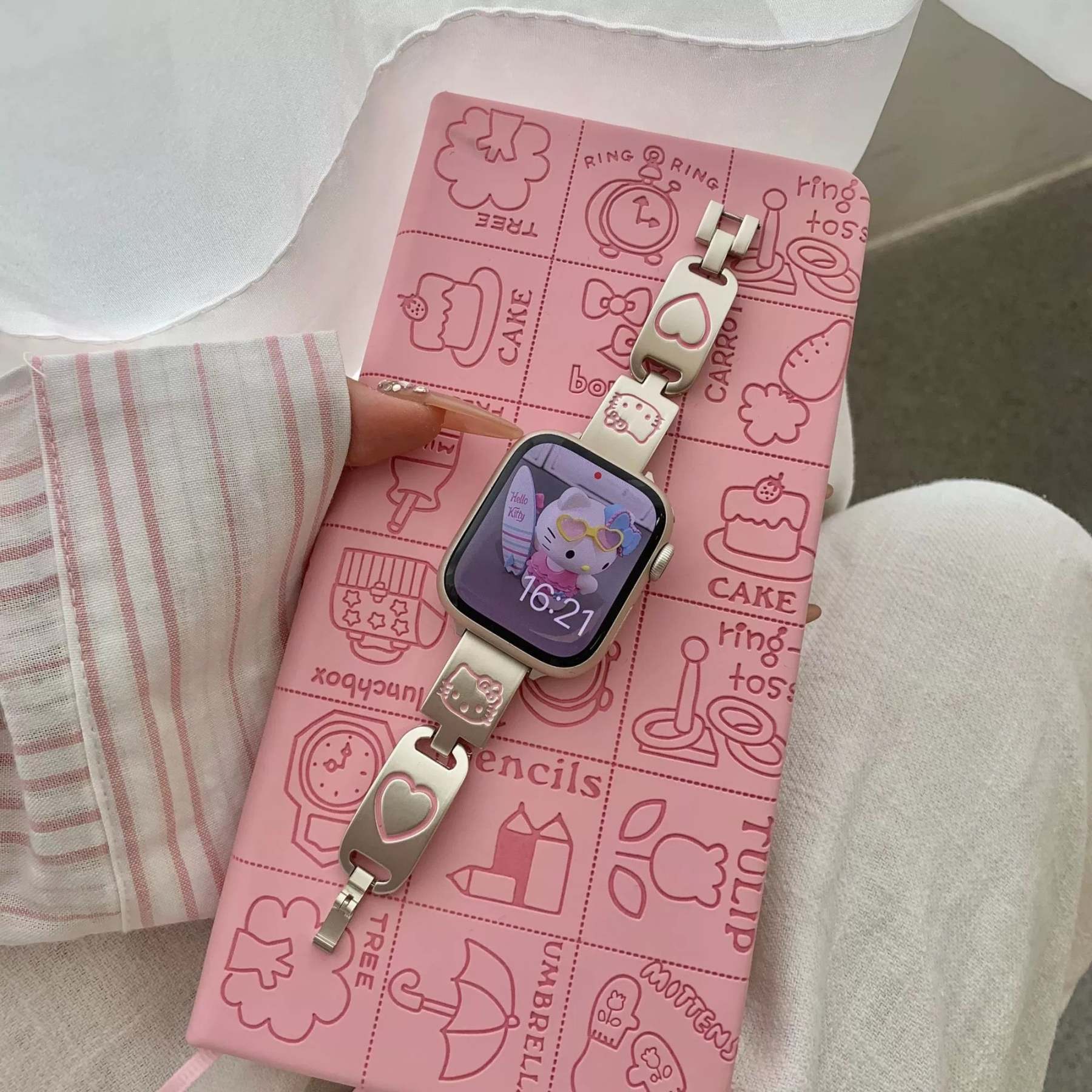 HK Apple Watch Band Jewelry Metal Strap Bands  for iWatch Series