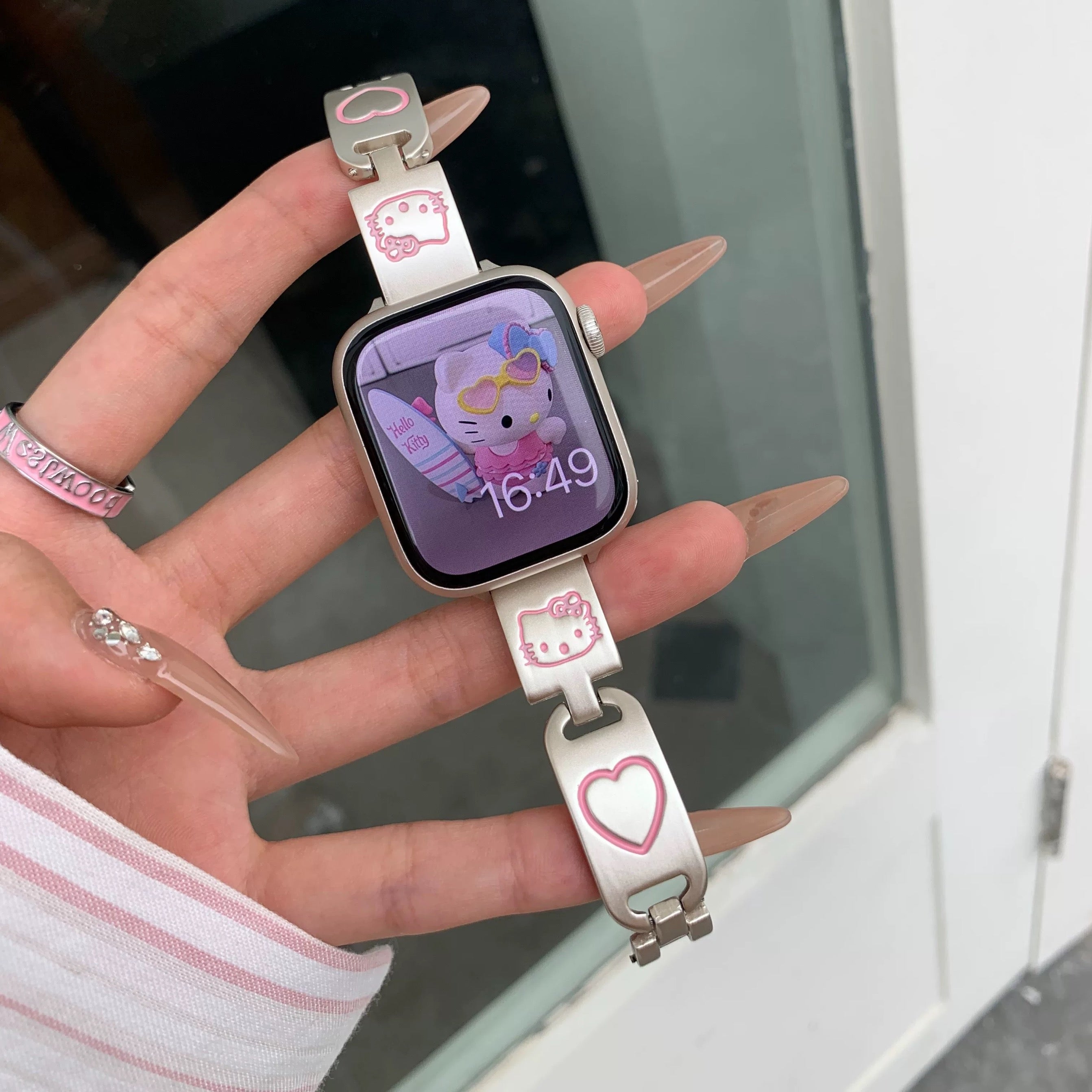 HK Apple Watch Band Jewelry Metal Strap Bands  for iWatch Series