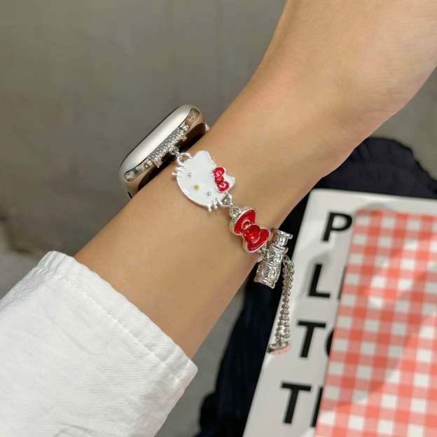 HK Charm Bracelet Adjustable Apple Watch Band Jewelry Metal Strap Bands  for iWatch Series