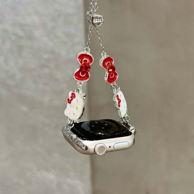 HK Charm Bracelet Adjustable Apple Watch Band Jewelry Metal Strap Bands  for iWatch Series