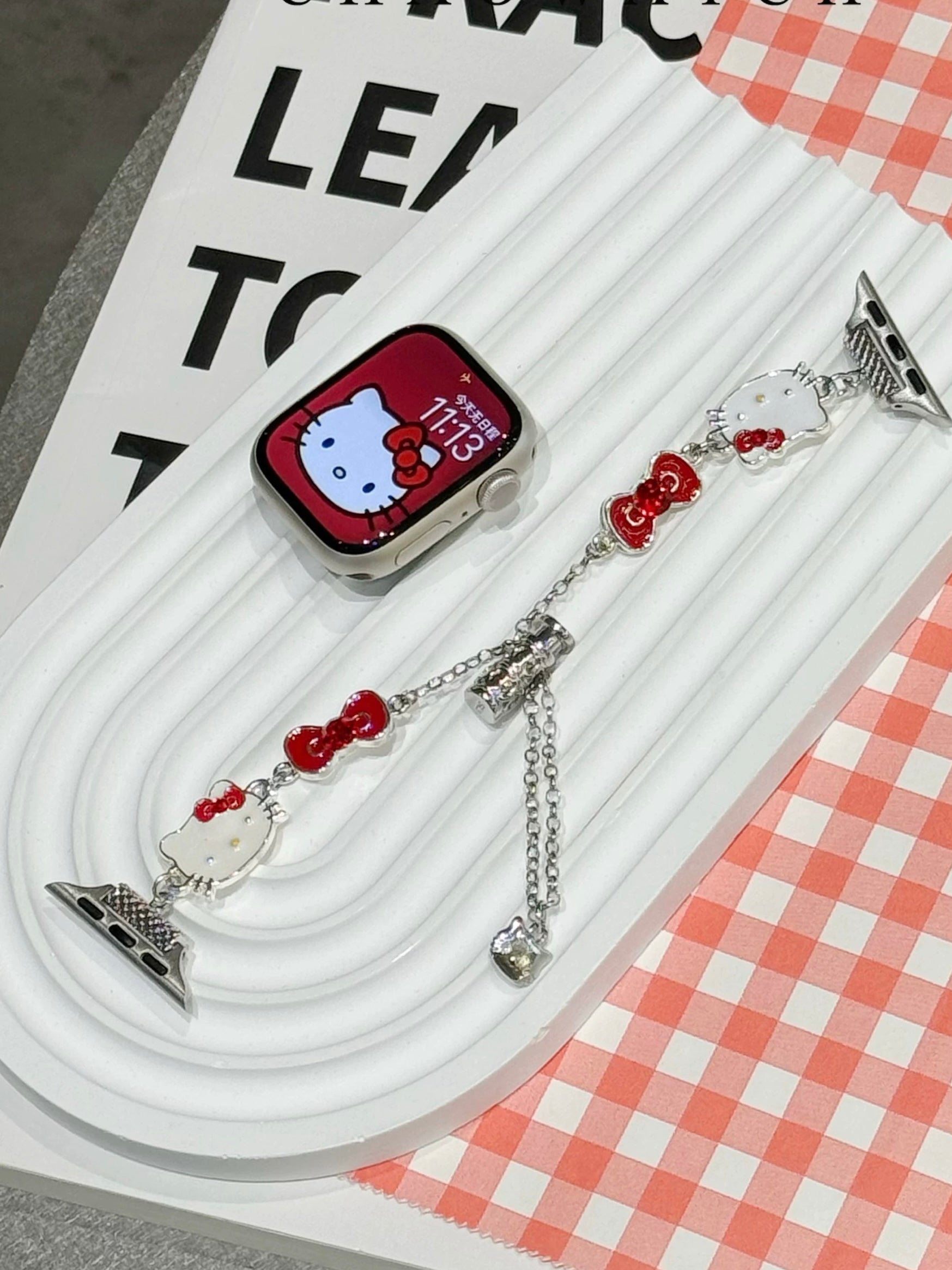 HK Charm Bracelet Adjustable Apple Watch Band Jewelry Metal Strap Bands  for iWatch Series