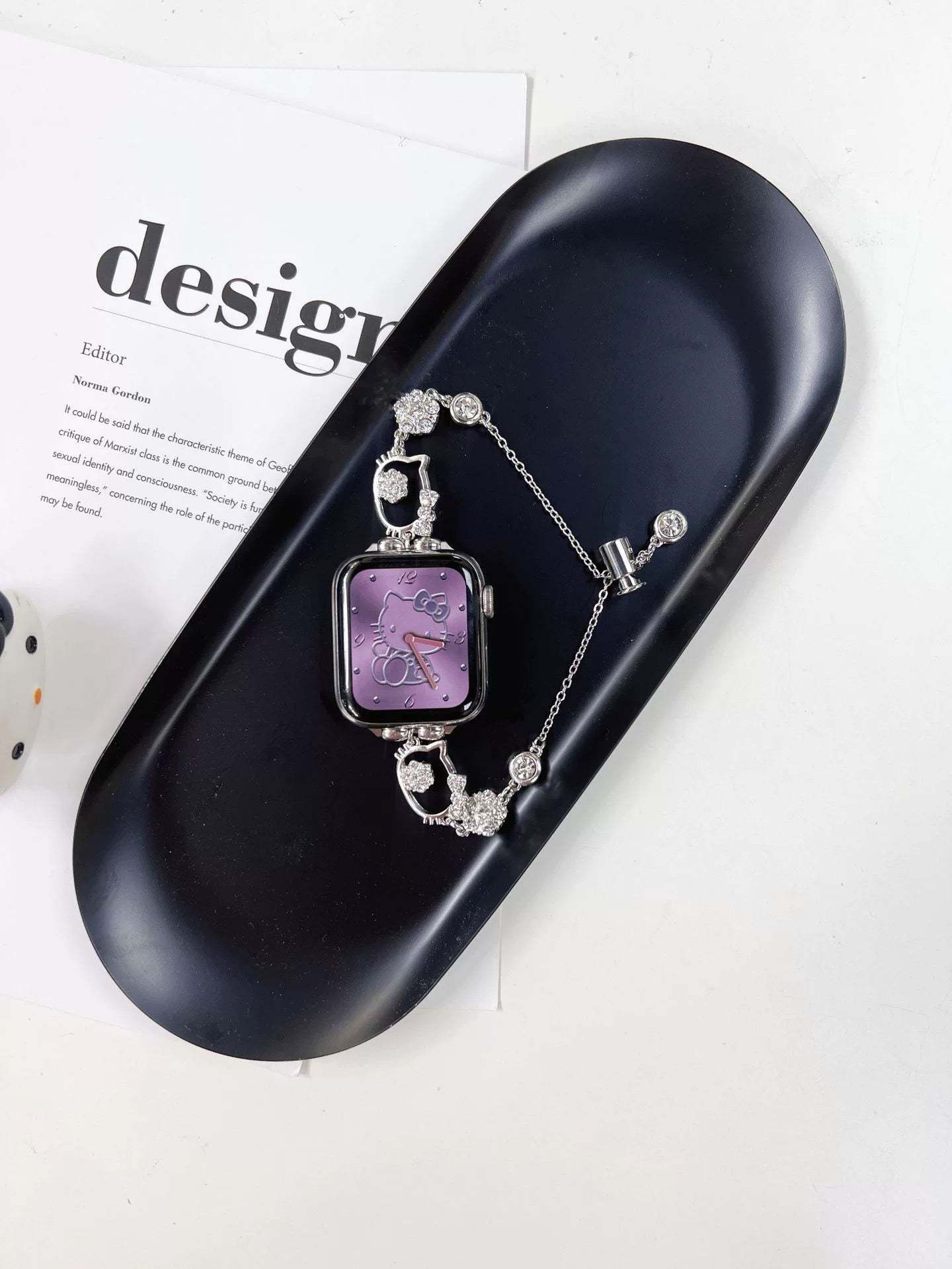 HK Apple Watch Band Adjustable Rhinestone Bracelet Jewelry Metal Strap Bands  for iWatch Series