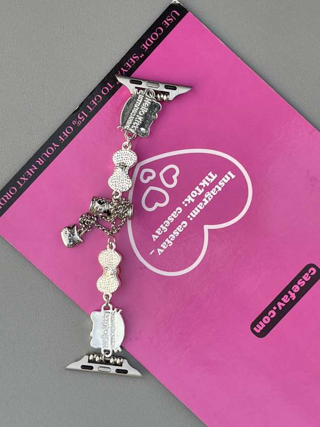 HK Charm Bracelet Adjustable Apple Watch Band Jewelry Metal Strap Bands  for iWatch Series