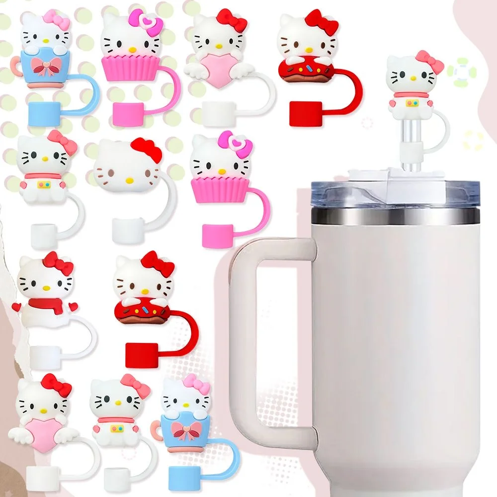 HK Straw Covers – Cap Toppers Compatible with Stanley Tumbler | Reusable Cute Silicone Tips & Lids Protectors 01250108