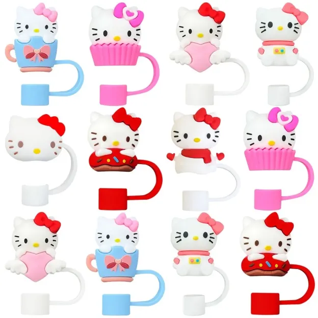 HK Straw Covers – Cap Toppers Compatible with Stanley Tumbler | Reusable Cute Silicone Tips & Lids Protectors 01250108
