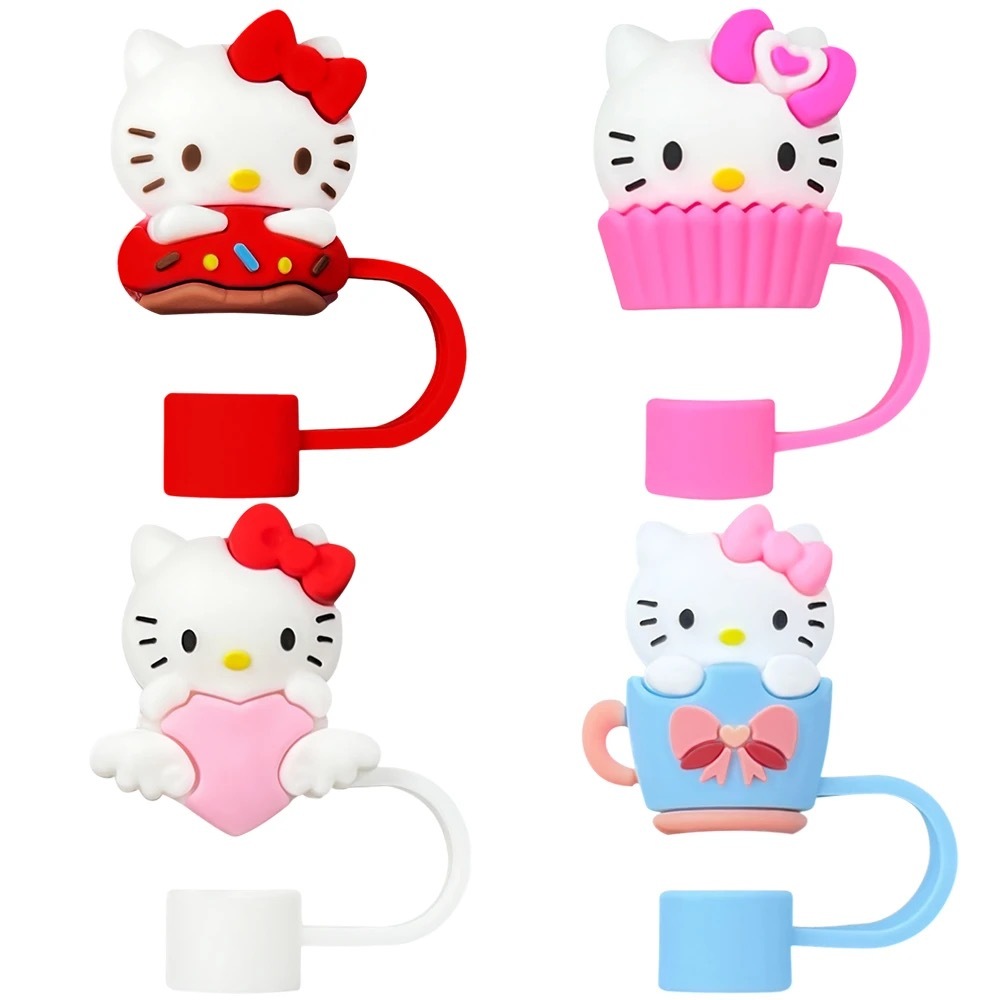 Hello Kitty Straw Covers – Cap Toppers Compatible with Stanley Tumbler | Reusable