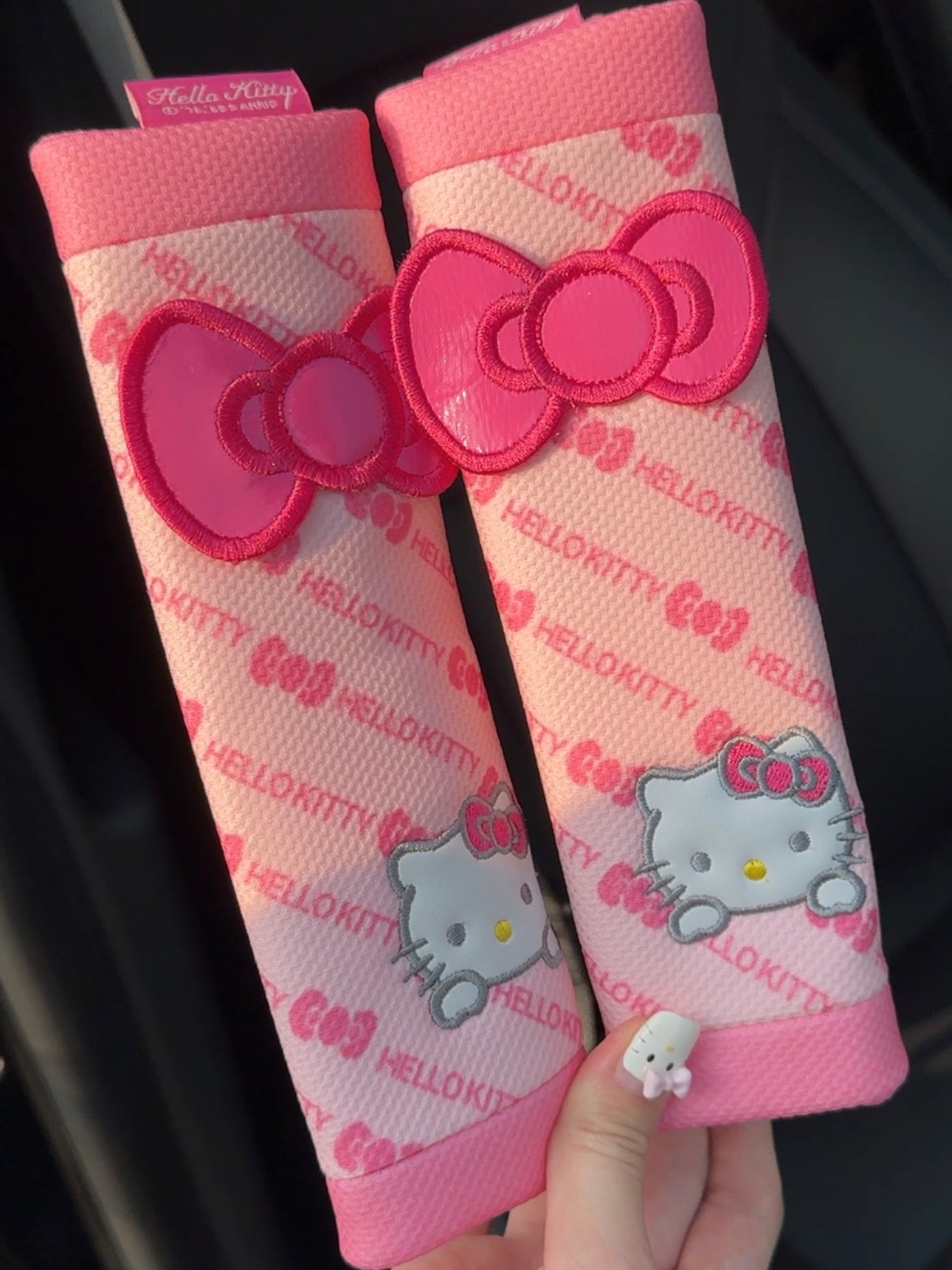 HK Pink Car Seat Belt Cover Pad – 2PCS Seatbelt Shoulder Strap