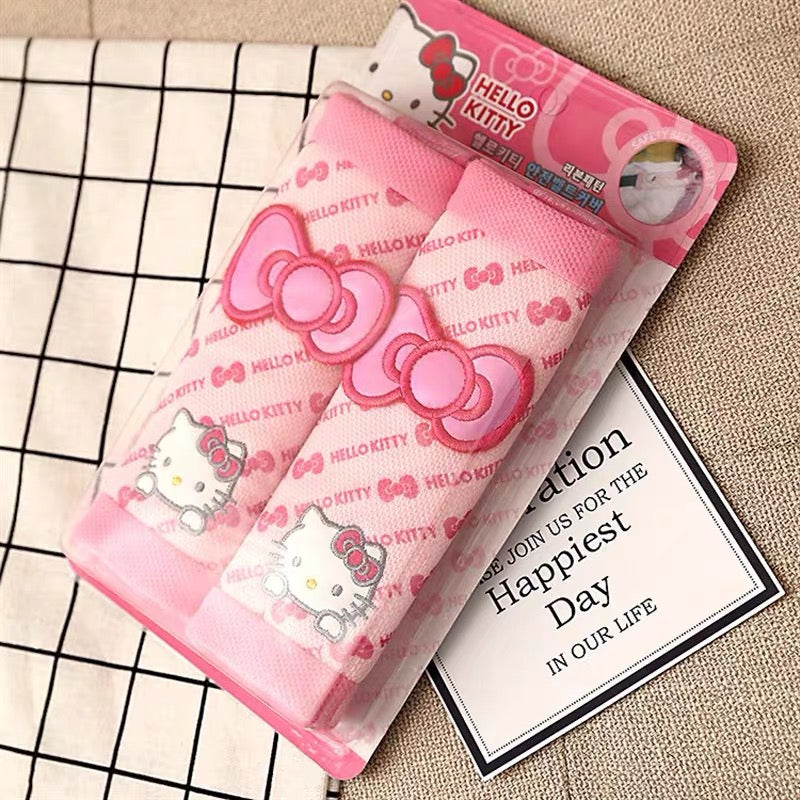 HK Pink Car Seat Belt Cover Pad – 2PCS Seatbelt Shoulder Strap Pads for Car Accessories