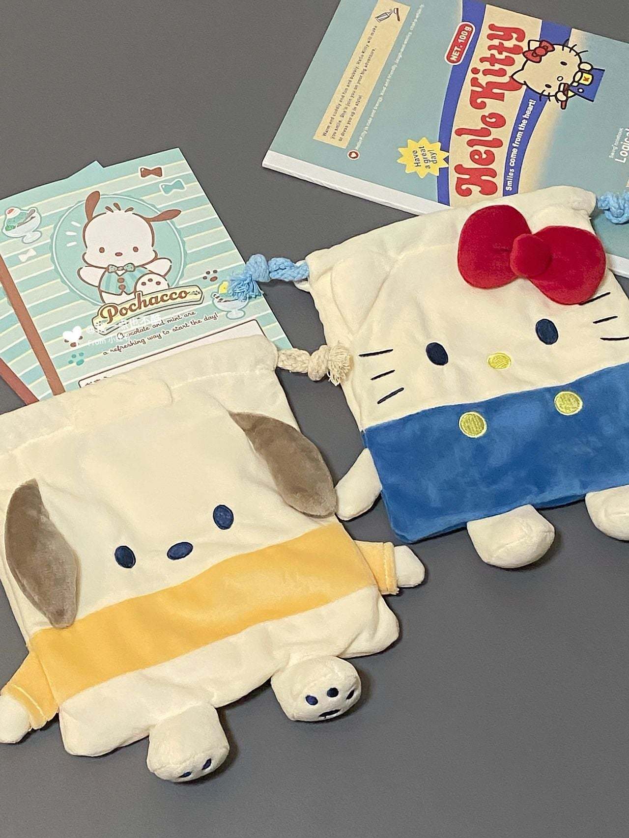  Drawstring Plushie Bag Travel Purse Makeup Cosmetic Storage Bags Organizer-cutelalaco