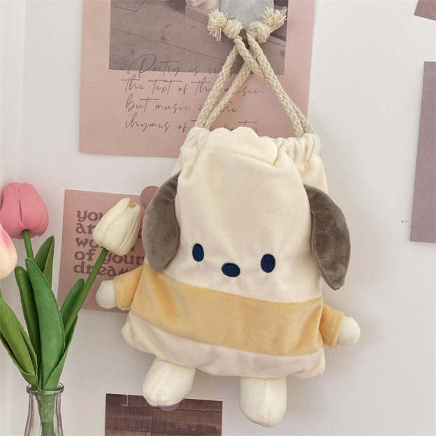  Drawstring Plushie Bag Travel Purse Makeup Cosmetic Storage Bags Organizer-cutelalaco