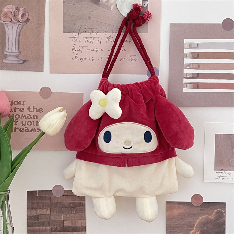  Drawstring Plushie Bag Travel Purse Makeup Cosmetic Storage Bags Organizer-cutelalaco