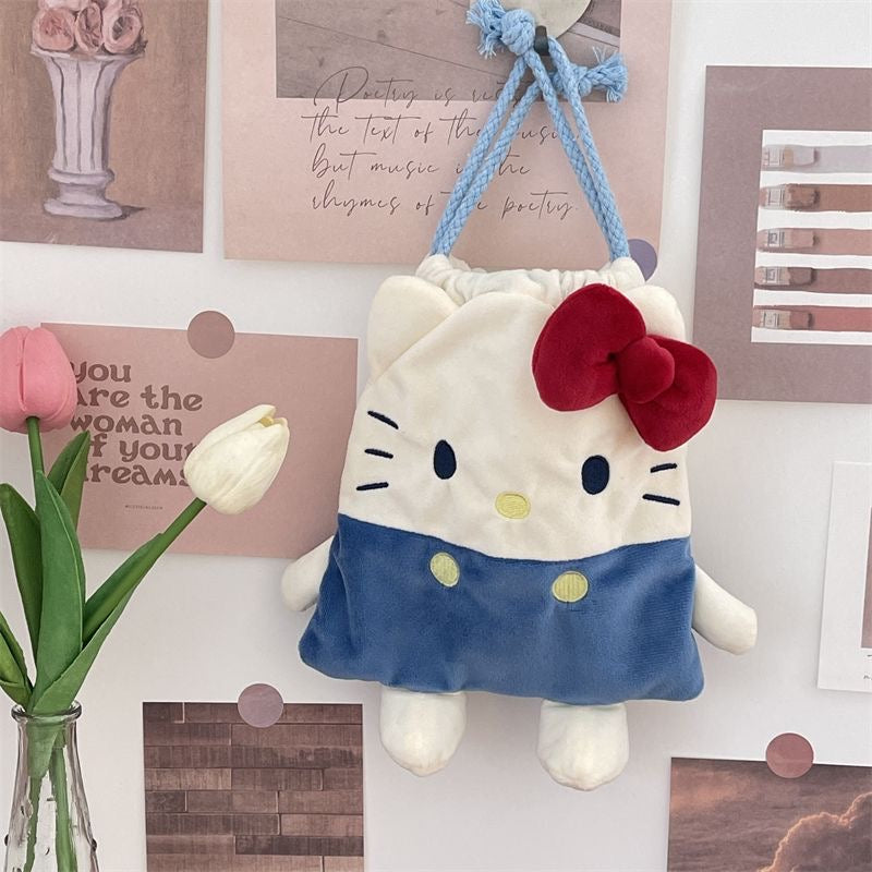  Drawstring Plushie Bag Travel Purse Makeup Cosmetic Storage Bags Organizer-cutelalaco