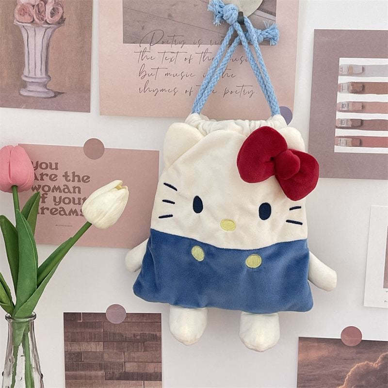  Drawstring Plushie Bag Travel Purse Makeup Cosmetic Storage Bags Organizer-cutelalaco