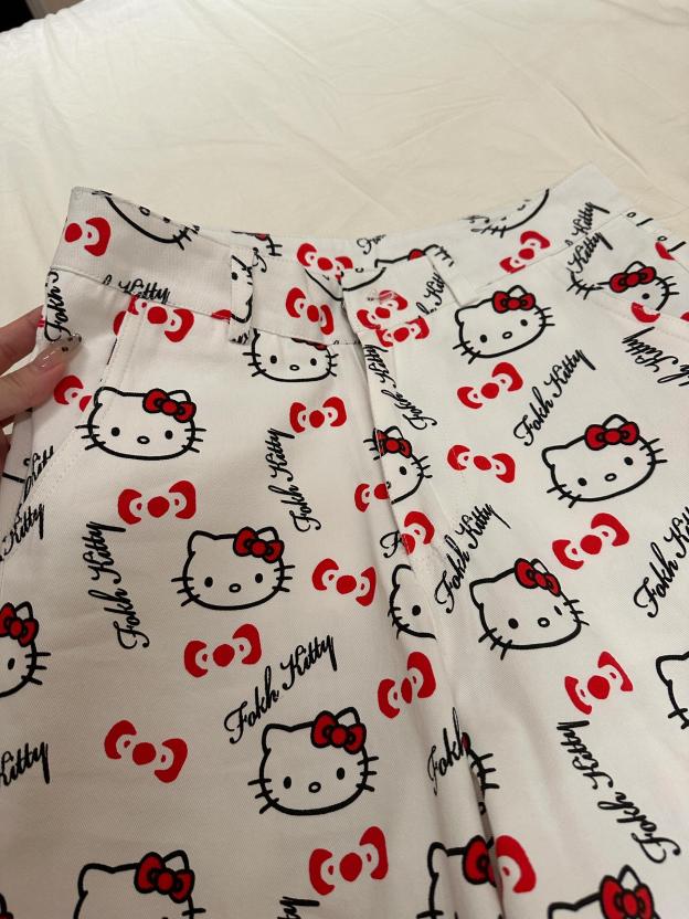 HK WHite Pocket Embroidery Wide Leg Jeans High Waist Baggy Jeans for Women Loose Boyfriends Jeans Denim Pants 01250505