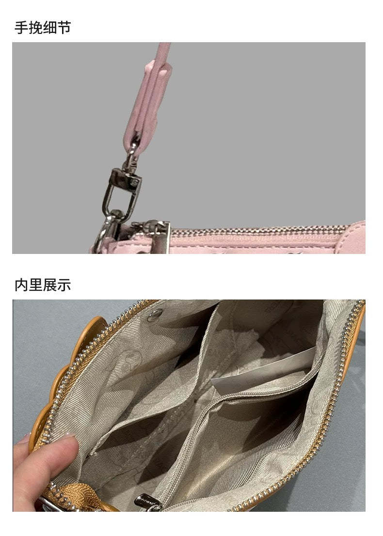 HK Hobo Bag for Women Shoulder Crossbody Bags Y2K Small Clutch Totes Handbag Evening Armpit Top Handle Purse-cutelalaco
