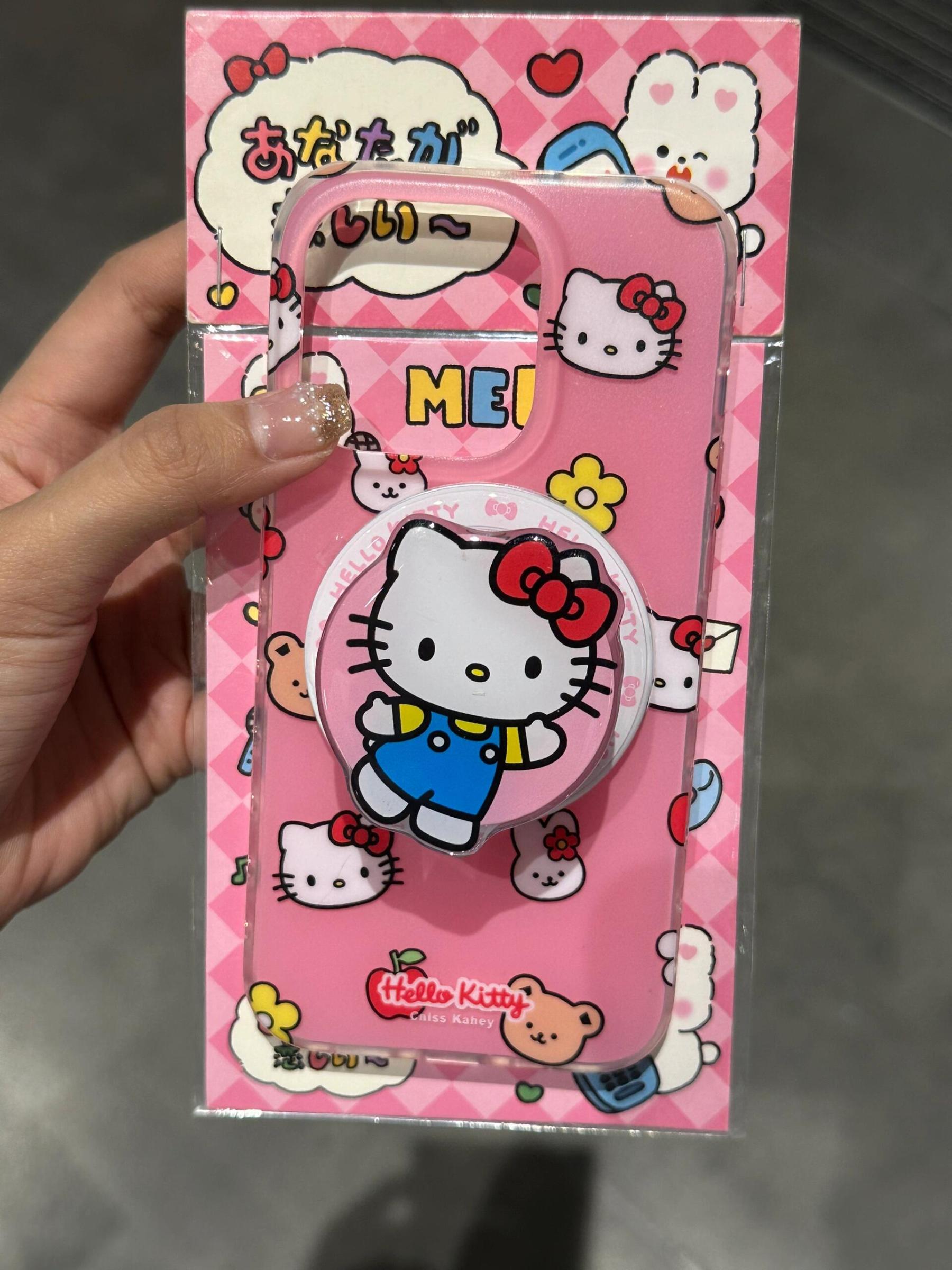 HK Pink Bunny Flowers MagSafe Case MagSafe Stand Holder / Phone Grip