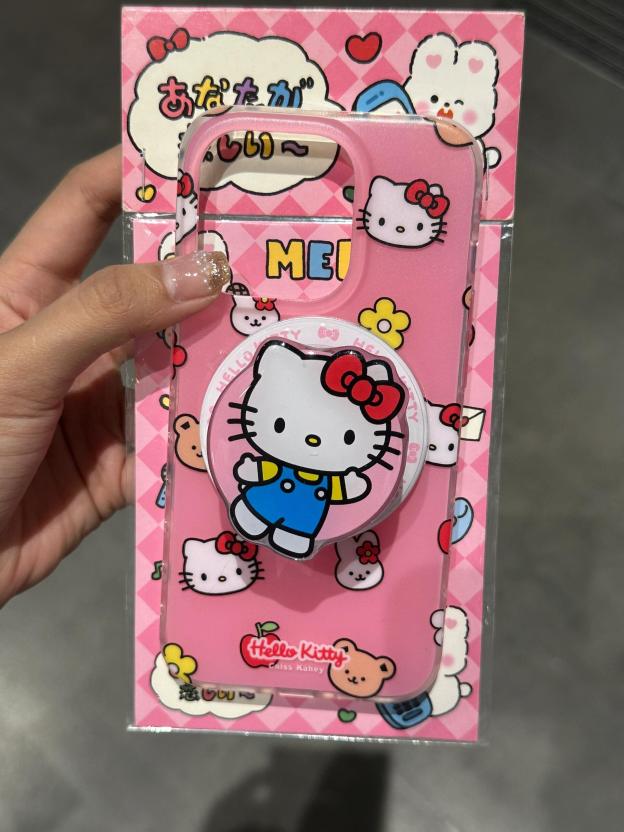 HK Pink Bunny Flowers MagSafe Case MagSafe Stand Holder / Phone Grip