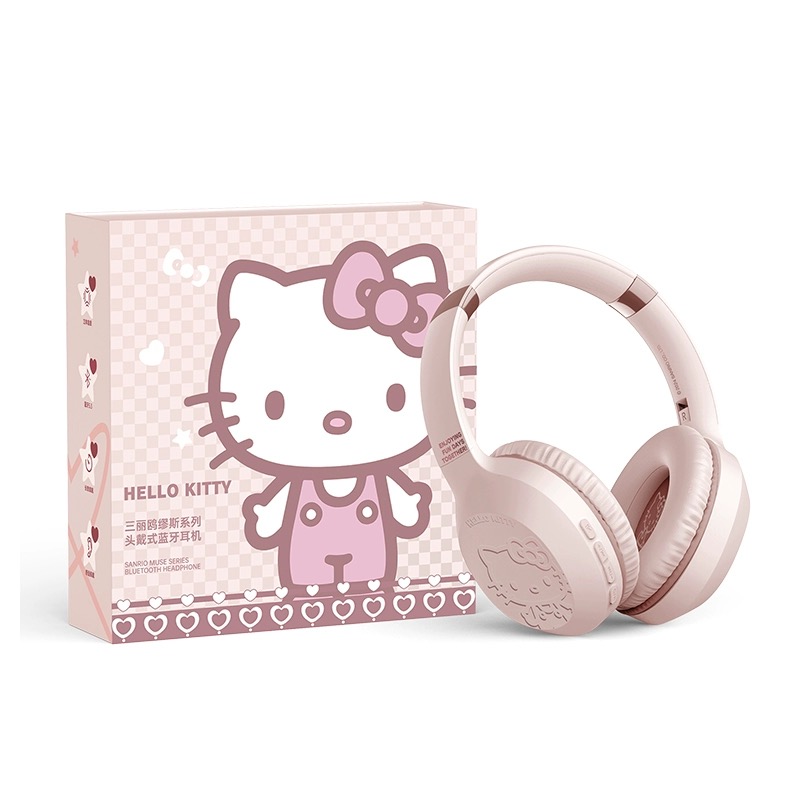 Sanrio Character Over-Ear Bluetooth Wireless Headphones - Cute & High-Quality Sound EJ1134