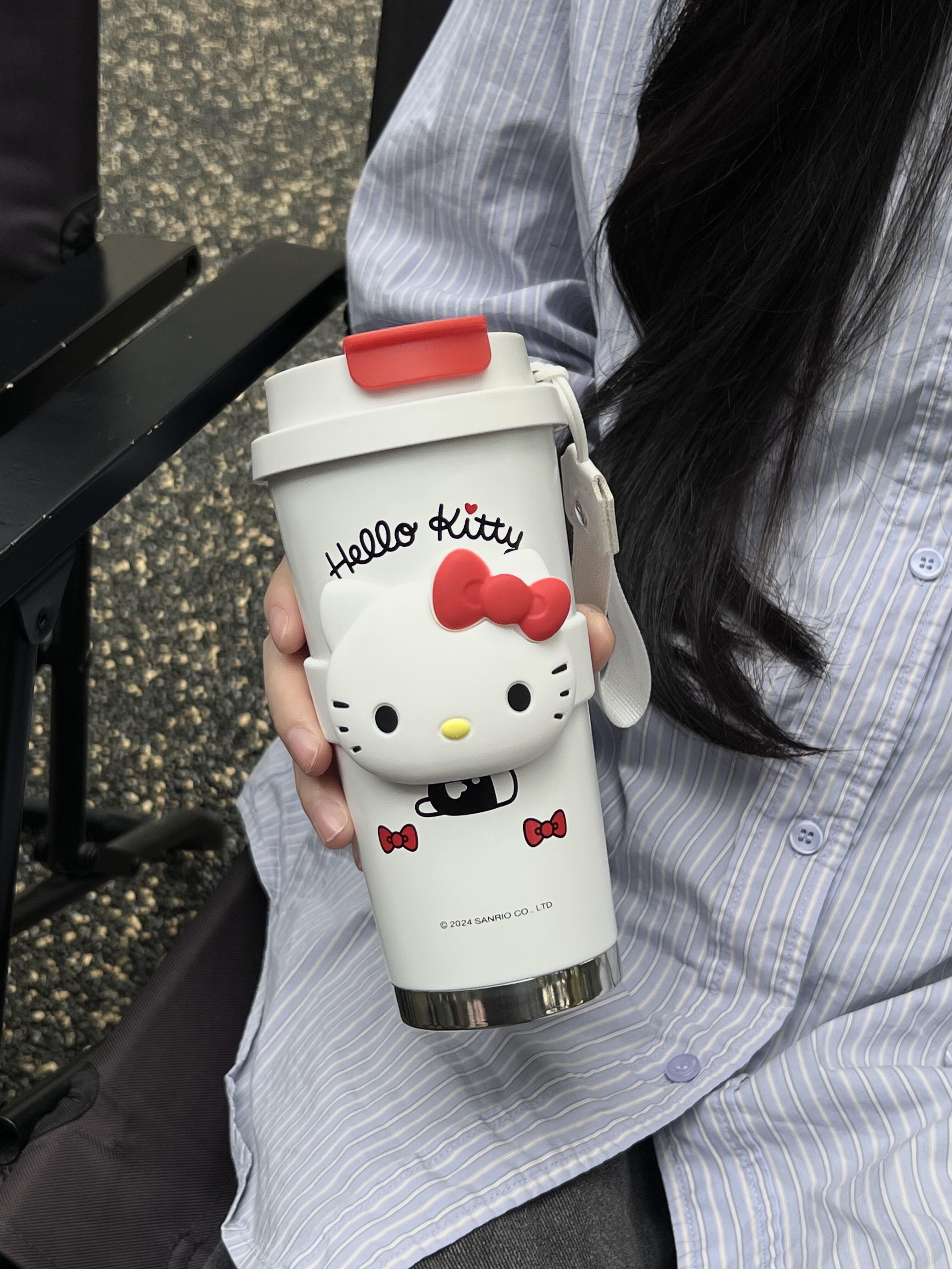 Sanrio 18oz Tumbler Stainless Steel Vacuum Insulated Coffee Travel Mug with Lid Thermal Cup for Outdoor
