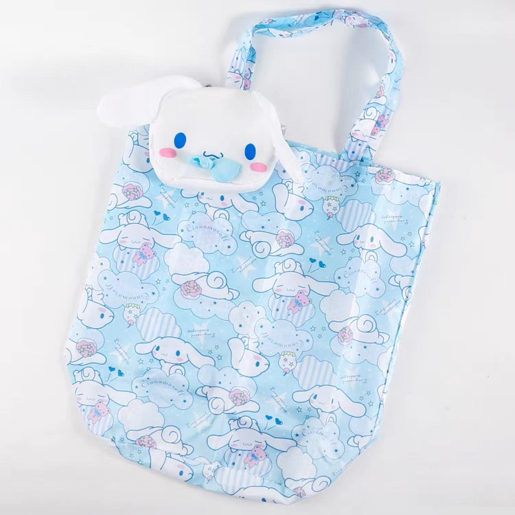  Lightweight Portable Grocery Bag Large Capacity Shopping Bag Durable Reusable Tote Bag Travel Accessories-cutelalaco