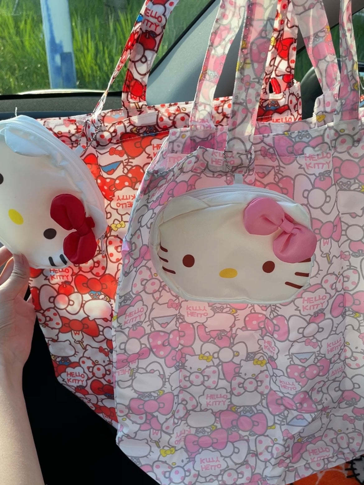  Lightweight Portable Grocery Bag Large Capacity Shopping Bag Durable Reusable Tote Bag Travel Accessories-cutelalaco