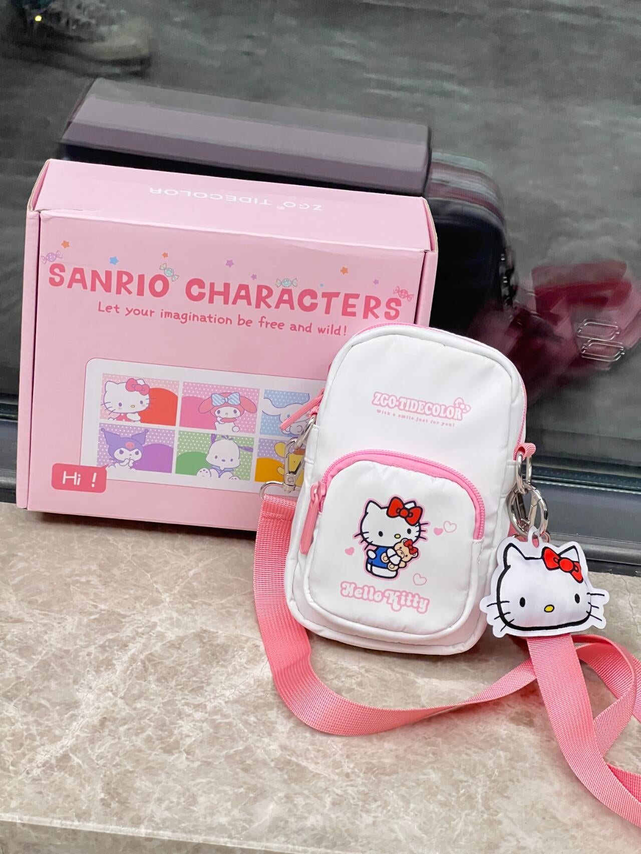 HK Small Crossbody Bags Mini Cell Phone Purses with Crossbody Strap Phone Wallet Shoulder Bag Nylon Arm Bag-cutelalaco