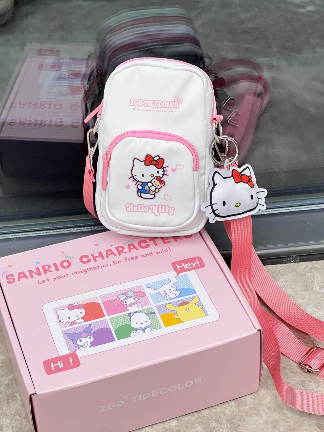 HK Small Crossbody Bags Mini Cell Phone Purses with Crossbody Strap Phone Wallet Shoulder Bag Nylon Arm Bag-cutelalaco