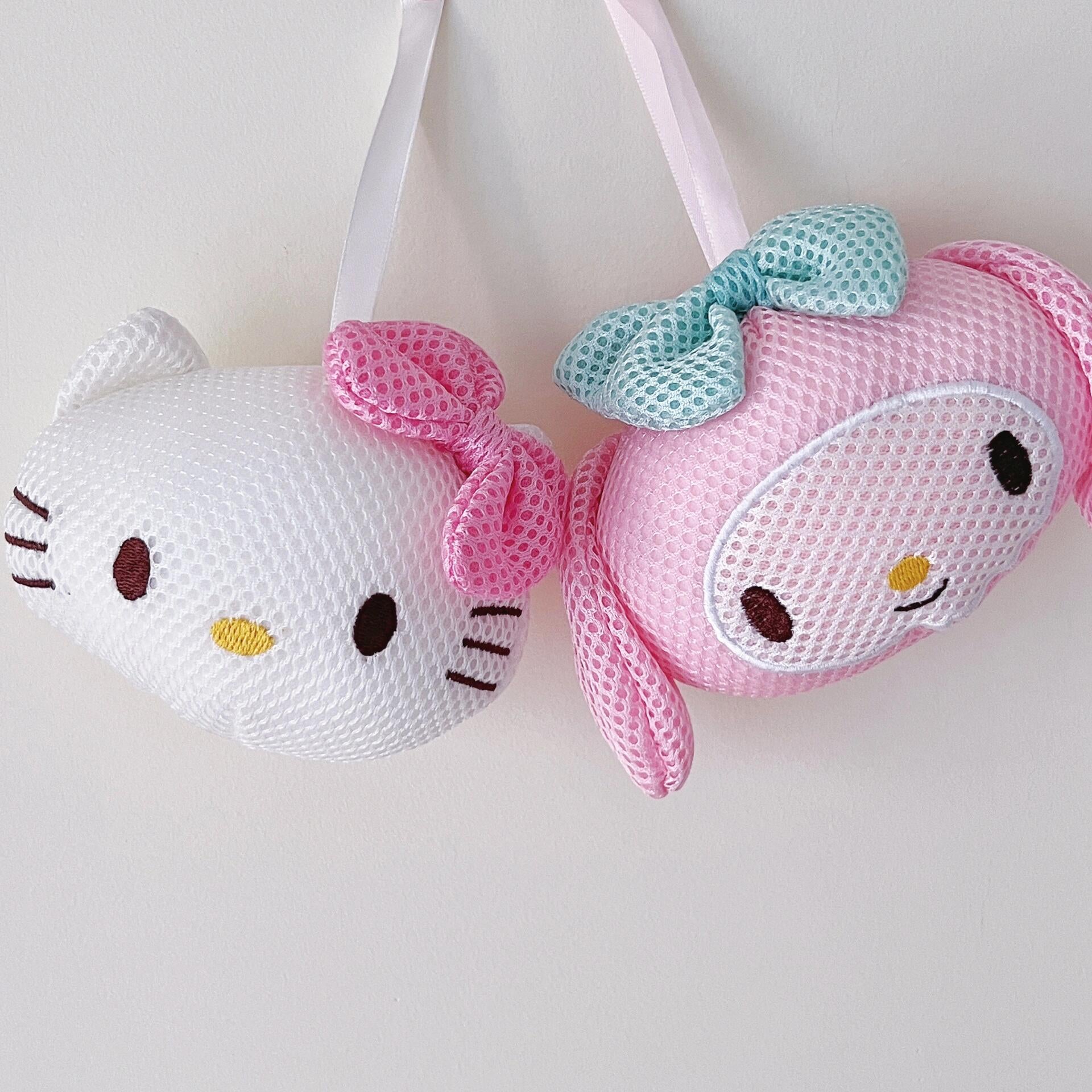  Shower Ball Gentle Exfoliating Bath Sponge Loofah Pouf-cutelalaco