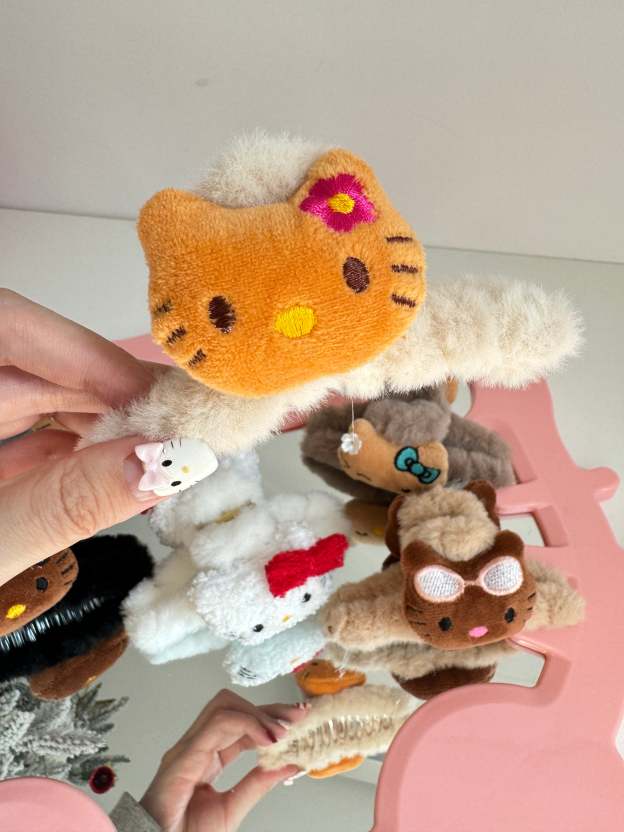 HK Plush Claw Clip  Cute Hair Clips for Women Girls(1 Pcs)-cutelalaco