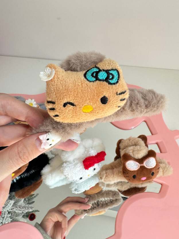 HK Plush Claw Clip  Cute Hair Clips for Women Girls(1 Pcs)-cutelalaco