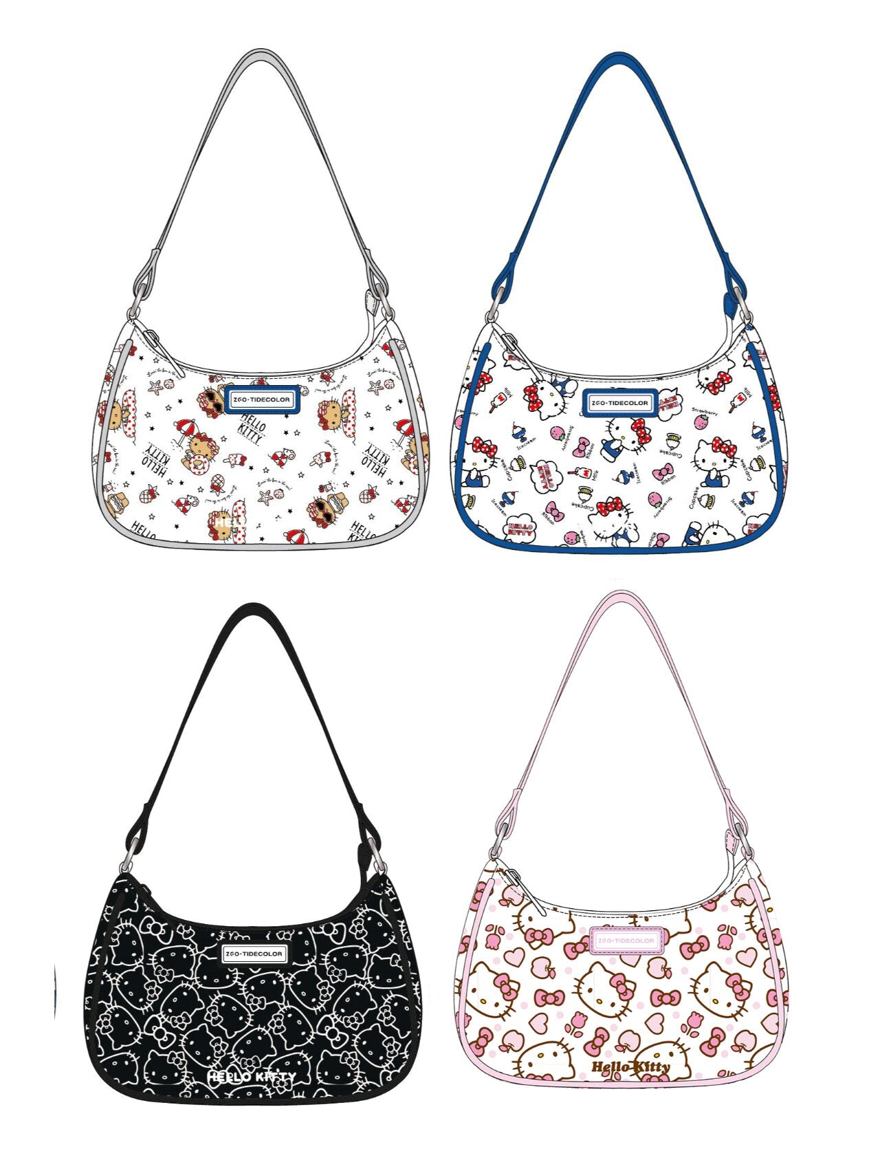  Hobo Bag for Women Nylon Shoulder Crossbody Bags Y2K Small Clutch Totes Handbag Evening Armpit Top Handle Purse（gift box packaging）-cutelalaco