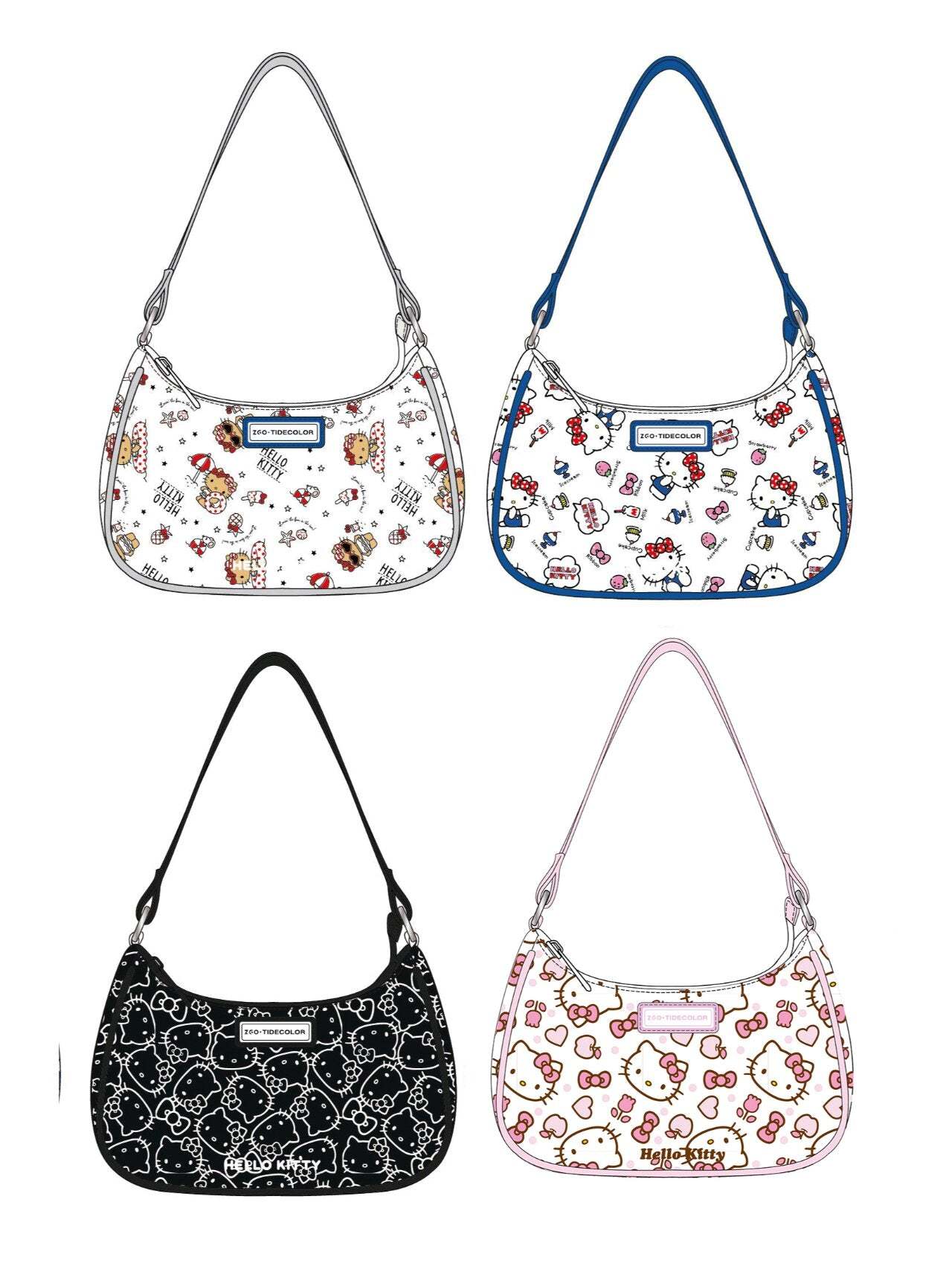  Hobo Bag for Women Nylon Shoulder Crossbody Bags Y2K Small Clutch Totes Handbag Evening Armpit Top Handle Purse（gift box packaging）-cutelalaco
