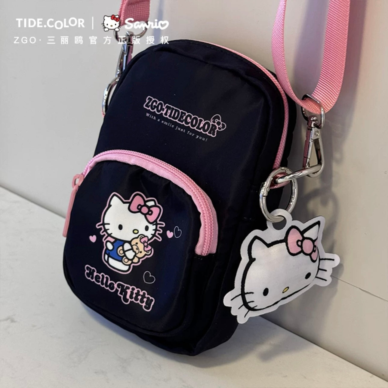 HK Small Crossbody Bags Mini Cell Phone Purses with Crossbody Strap Phone Wallet Shoulder Bag Nylon Arm Bag-cutelalaco