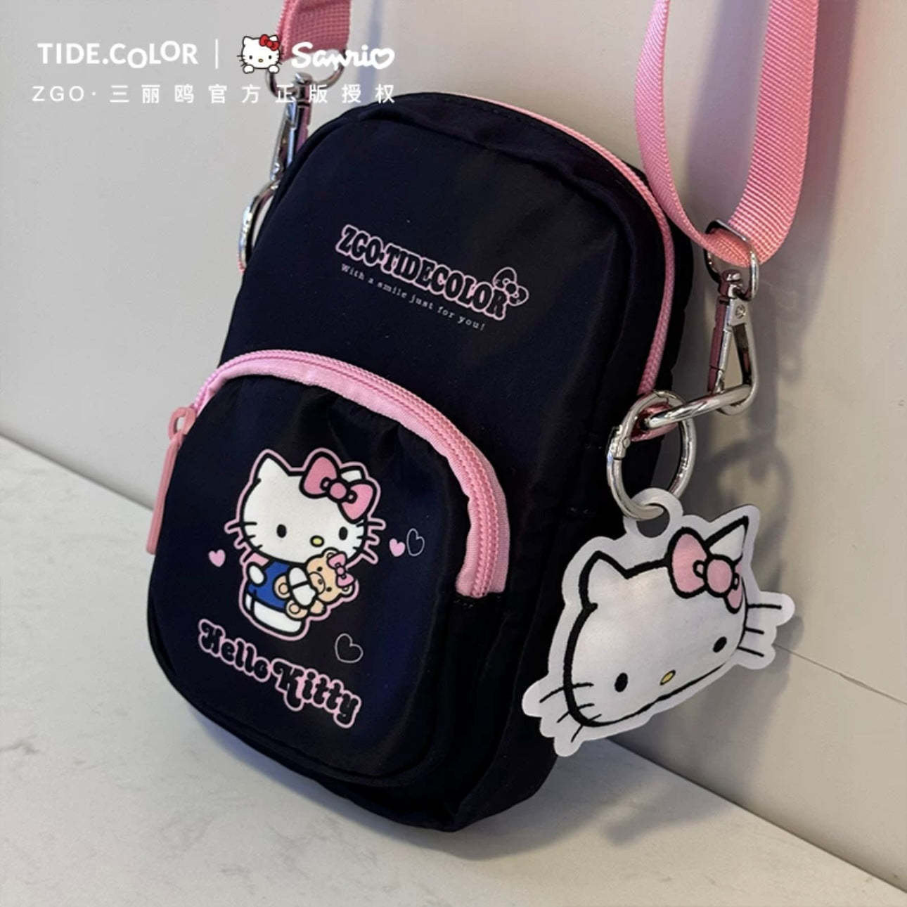 HK Small Crossbody Bags Mini Cell Phone Purses with Crossbody Strap Phone Wallet Shoulder Bag Nylon Arm Bag-cutelalaco