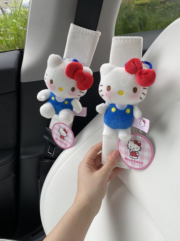 Cute HK Car Seat Belt Cover Pad Car Accessories for Kids Adults (1 PCS)