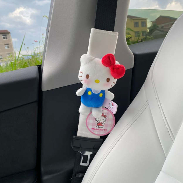 Cute HK Car Seat Belt Cover Pad Car Accessories for Kids Adults (1 PCS)