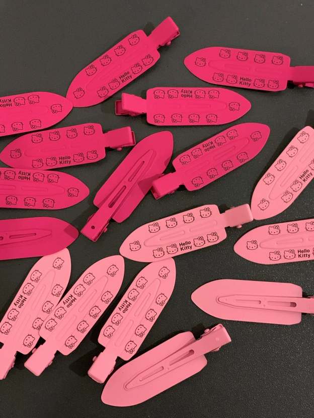 4 PCS HK Cute Pink Y2K Hair Clips Hair Accessories for Women Girls Sweet Bangs Clip Decorative Hair Clips Y2k Accessories-cutelalaco