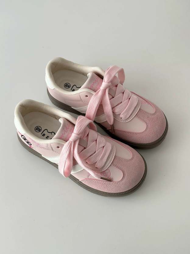 HK Embroidery Cute Sneakers Casual Fashion Comfortable Classic Shoes