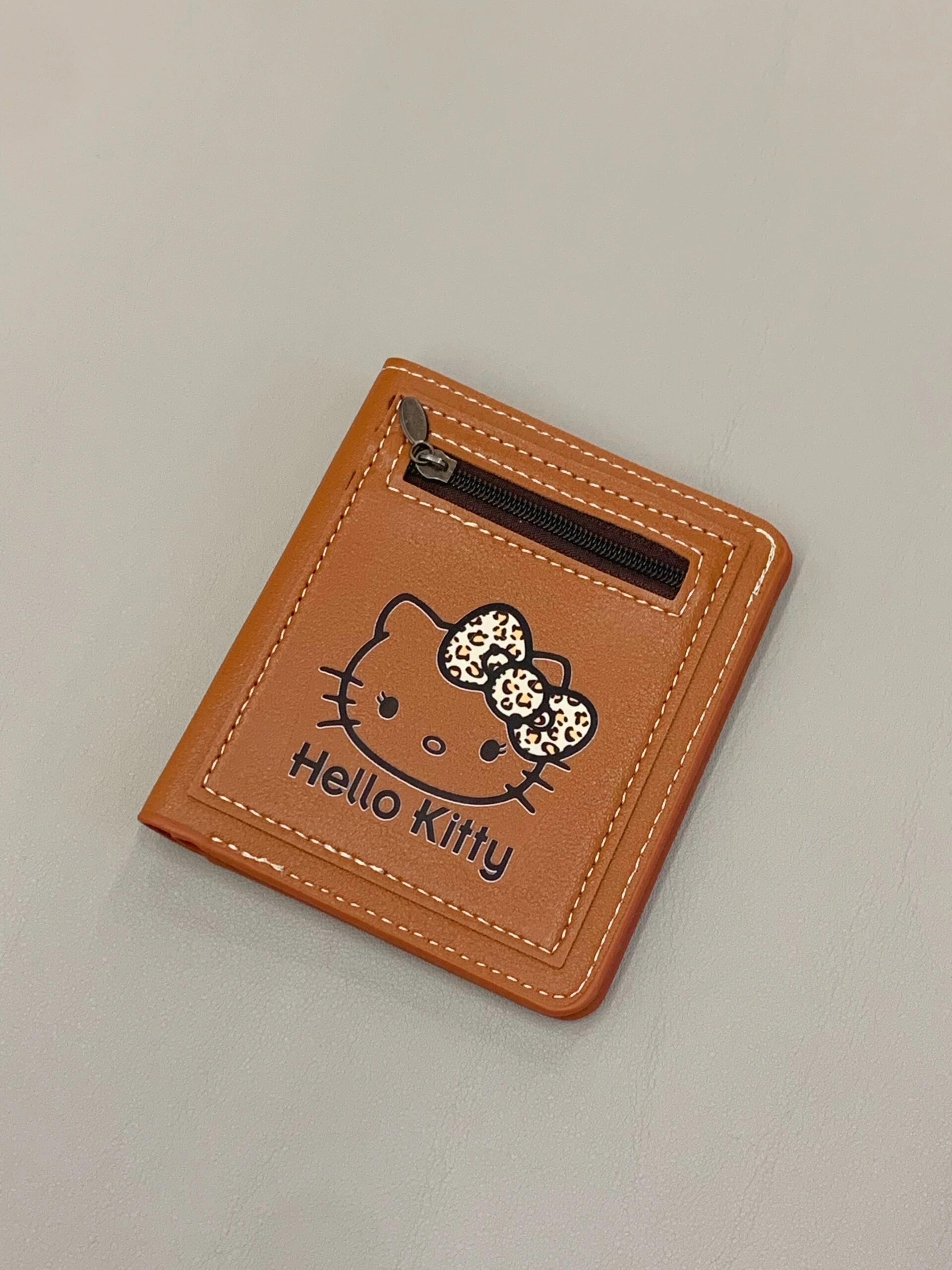 HK Brown Card Holder - Stylish PU Leather Purse Organizer